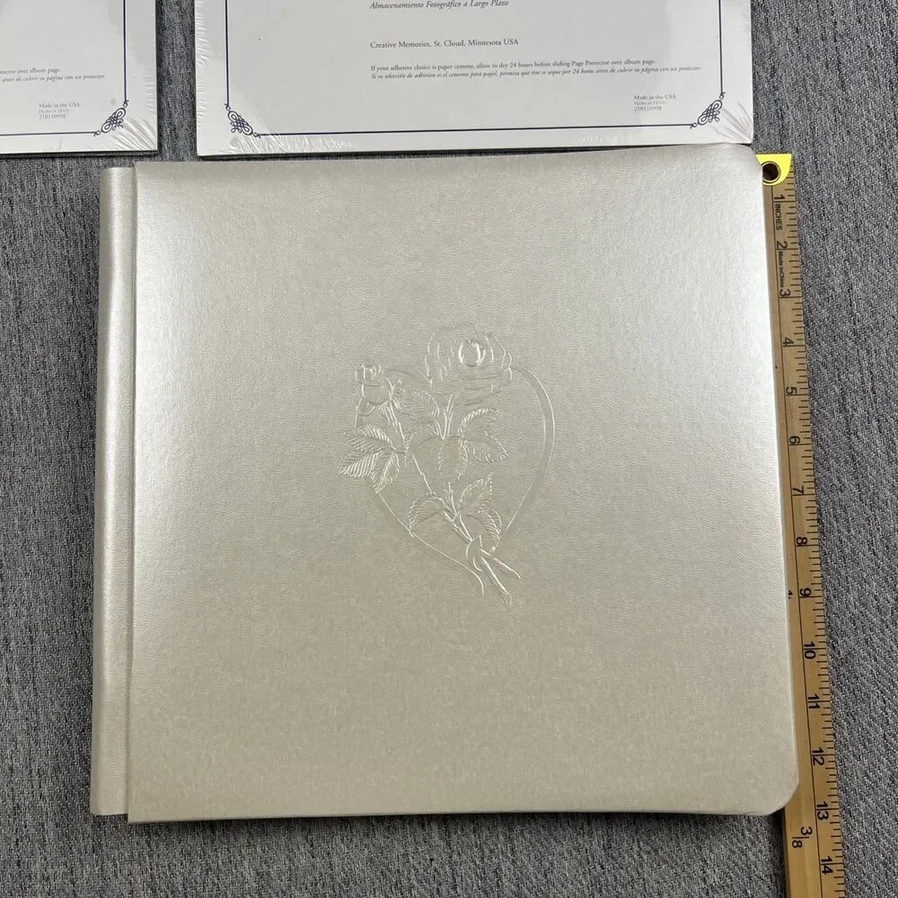 Creative Memories Wedding Scrapbook Album excellent Bundle 2 Pack Page Protector